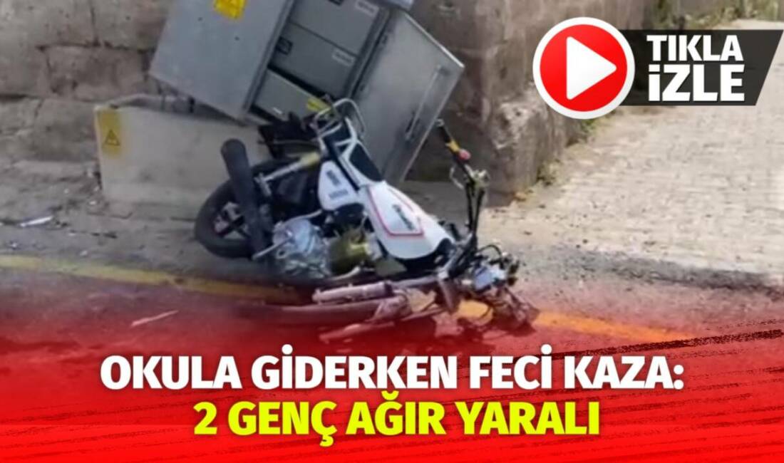 Güzelyurt’ta okula giderken motosiklet kazası geçiren iki lise öğrencisi ağır