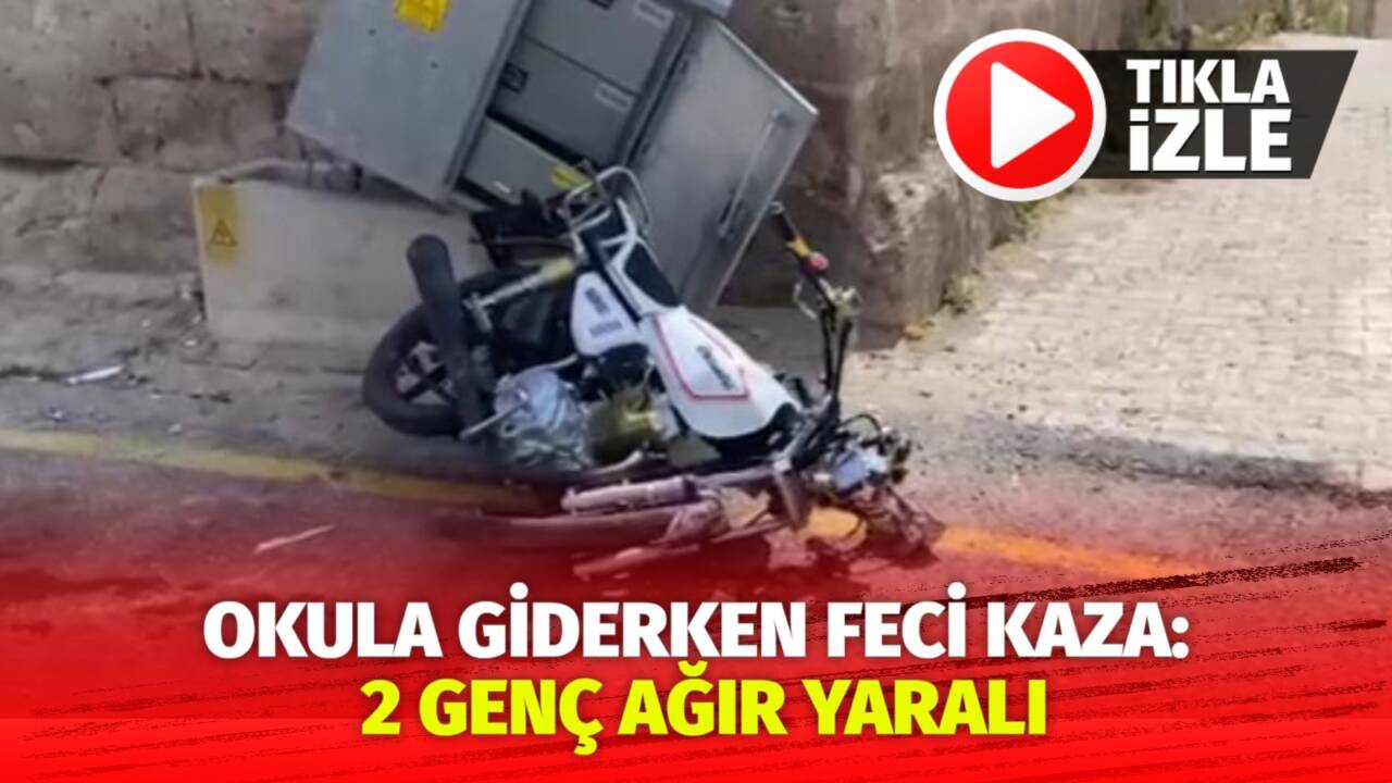 Güzelyurt’ta okula giderken motosiklet kazası geçiren iki lise öğrencisi ağır
