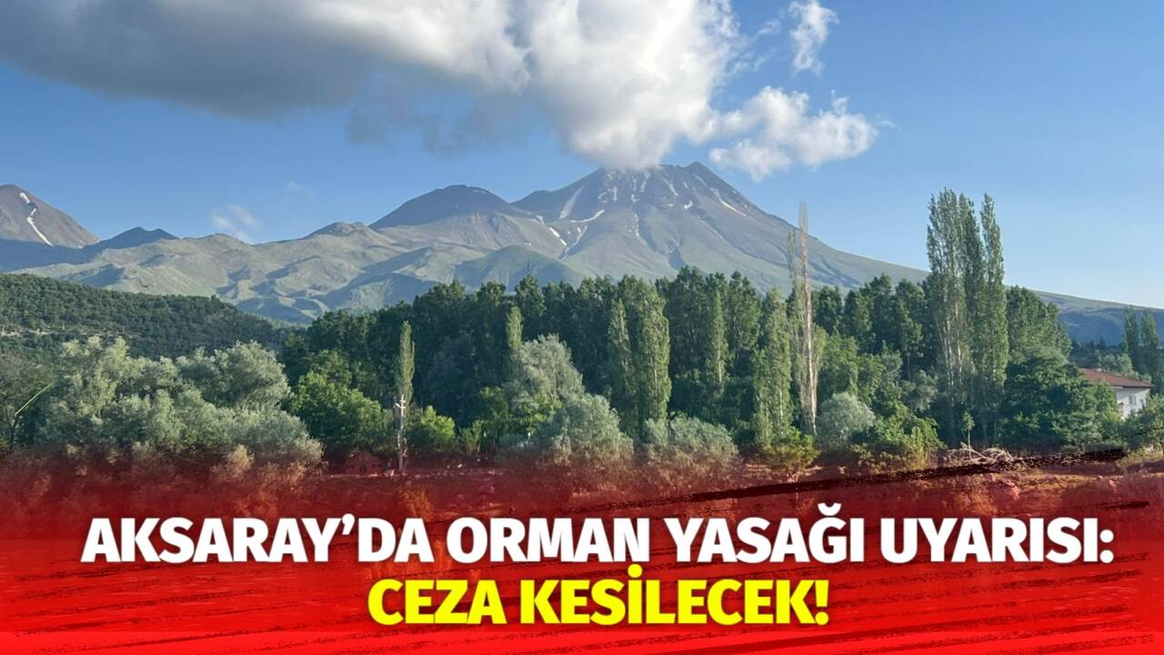 Aksaray Valiliği, hoparlörlerden yaptığı anonsla ormanlara giriş ve ateş yakmanın