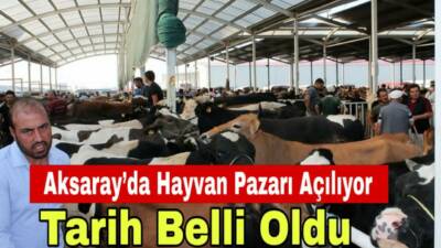 Şap hastalığı nedeniyle kapatılan Aksaray Hayvan Pazarı, aşılama çalışmalarının ardından