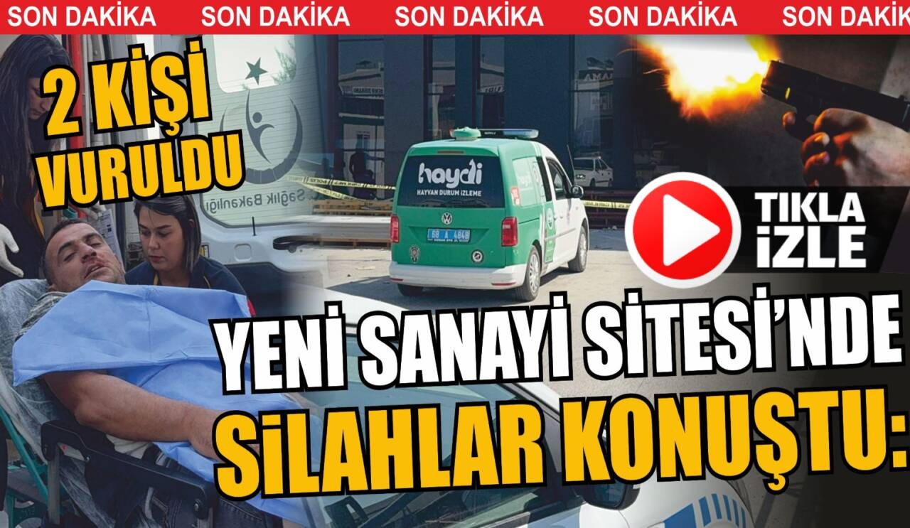 Aksaray Yeni Sanayi Sitesi’nde alacak verecek meselesi kavgaya dönüştü. Tabancayla