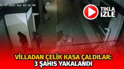 Ankara’nın Çankaya ilçesinde yaşanan olayda bir villadan 40 kilogramlık çelik