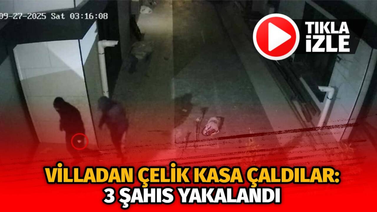 Ankara’nın Çankaya ilçesinde yaşanan olayda bir villadan 40 kilogramlık çelik
