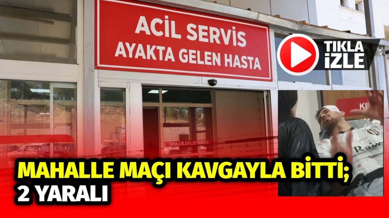 Adana'nın Saimbeyli ilçesinde halı saha maçında 'faul' nedeniyle çıkan tartışma