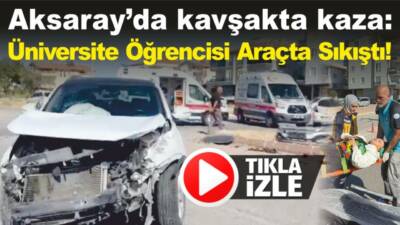 Hasas Mahallesi’nde iki otomobilin çarpıştığı kazada üniversite öğrencisi genç kız