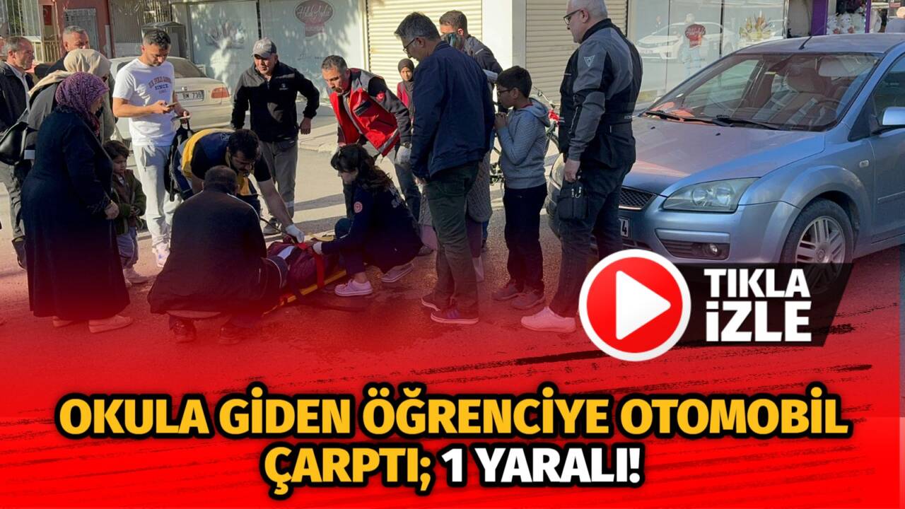 Okula gitmek isteyen öğrenciye Büyük Bölcek köprüsü üzerinde otomobil çarptı.