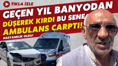 Geçen yıl banyoda düşüp yaralanan 80 yaşındaki Muhittin K., bu