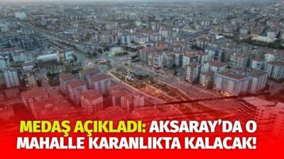 MERAM Elektrik Dağıtım Şirketi tarafından yapılan açıklama kapsamında Aksaray’ın bazı