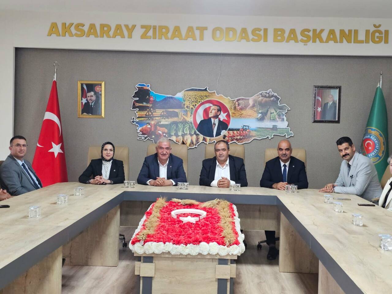 MHP Milletvekili Ramazan Kaşlı ve parti heyeti, Aksaray Ziraat Odası’nı