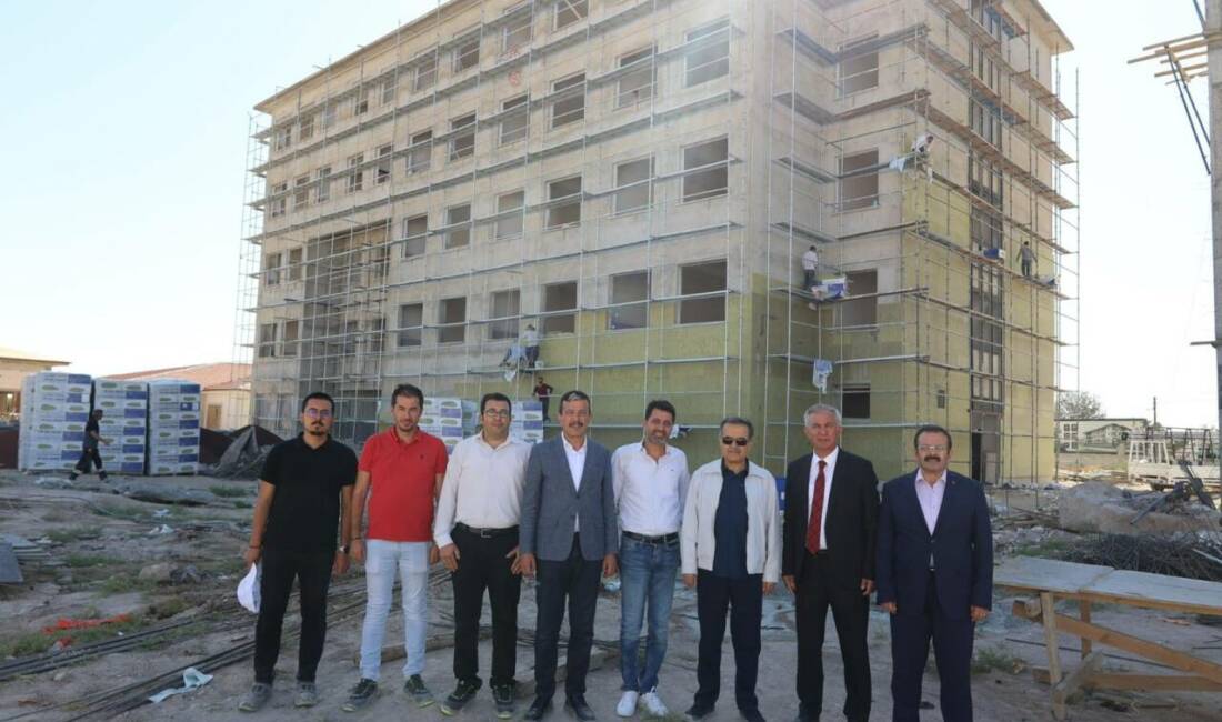 Aksaray’da 48 derslik ve 6 atölyeli teknik lise inşaatı hızla