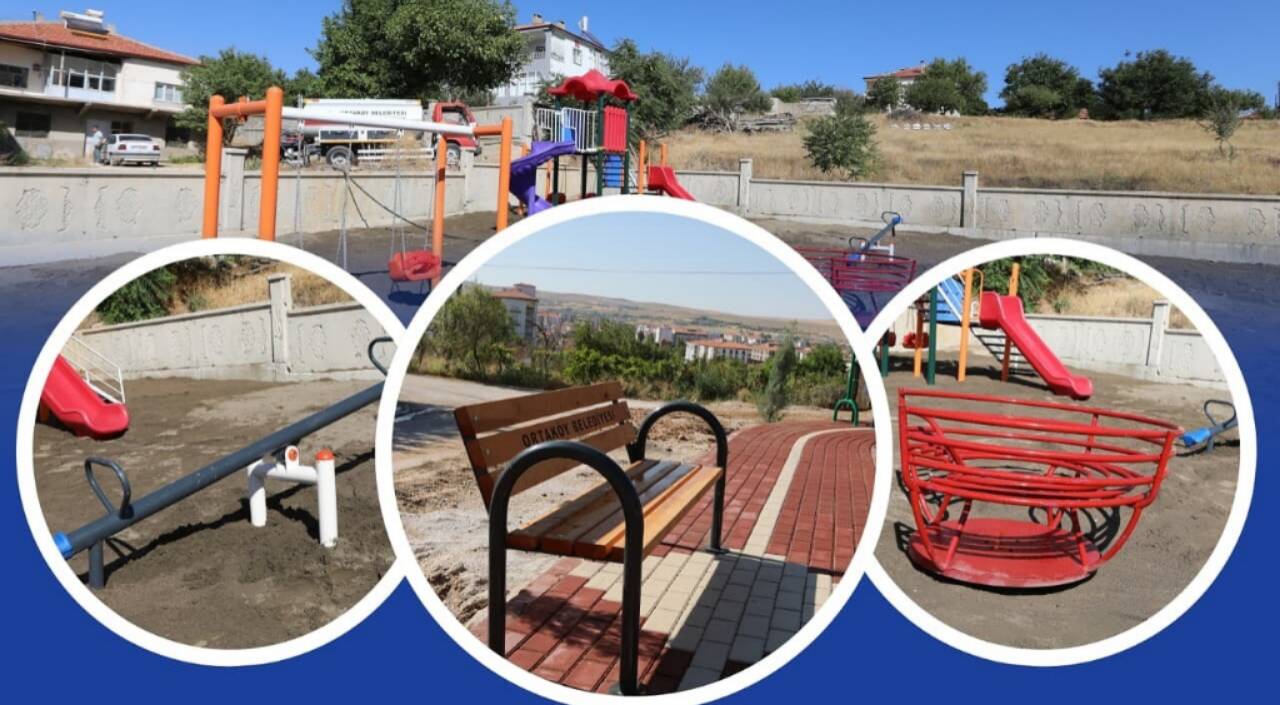Ortaköy Belediyesi, 8 çocuk parkını güvenli ve eğitici tasarımlarla yenileyerek