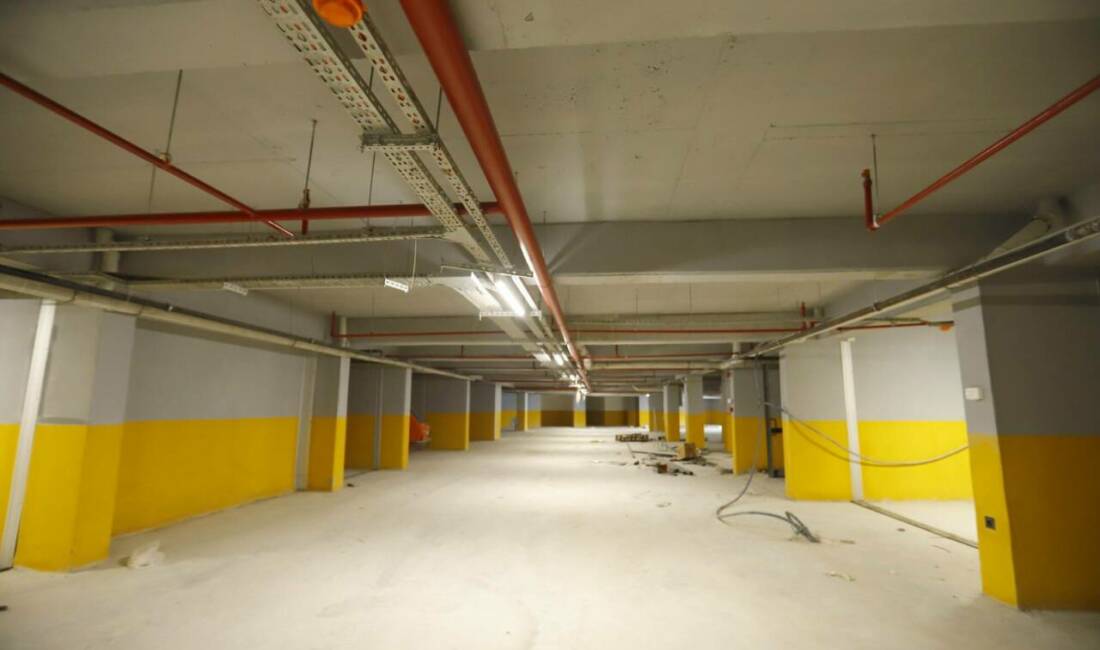 Aksaray'da Hamidiye Kentsel Dönüşüm Projesi kapsamında hayata geçirilen otopark ile