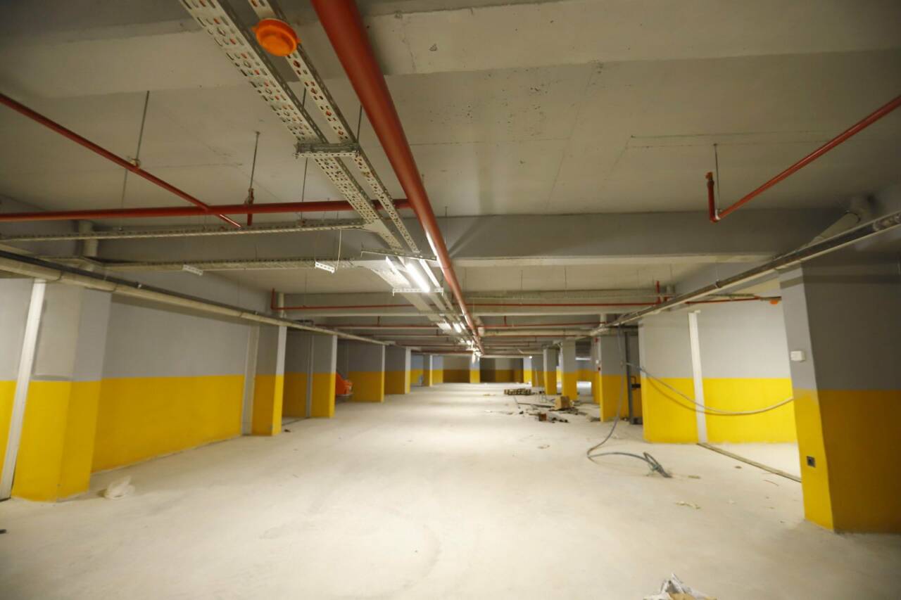 Aksaray'da Hamidiye Kentsel Dönüşüm Projesi kapsamında hayata geçirilen otopark ile