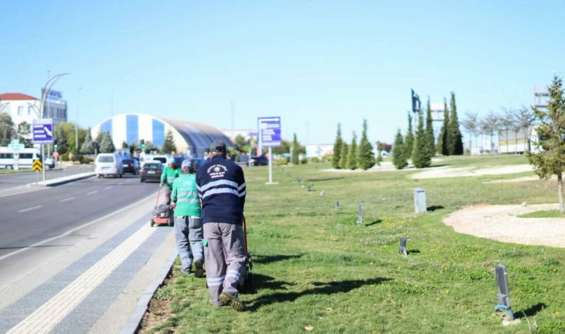 Aksaray Belediyesi, şehirdeki yeşil alanların korunması ve güzelleştirilmesi çalışmalarına hız