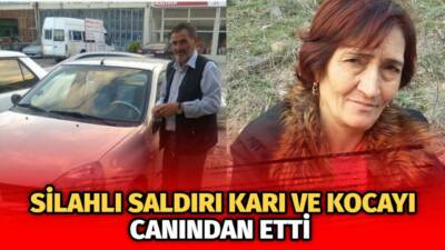 Kırşehir'in Akçakent ilçesinde yaşanan olayda karı- koca silahlı saldırıda hayatını