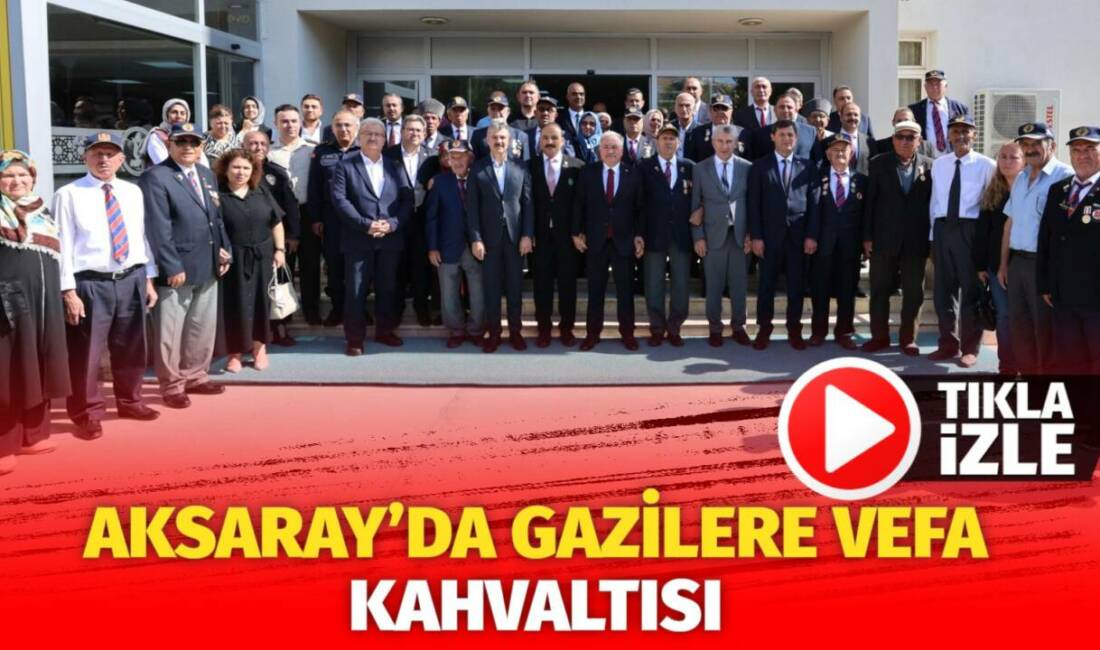 Aksaray Valisi Mehmet Ali Kumbuzoğlu; 19 Eylül Gaziler Günü sebebiyle