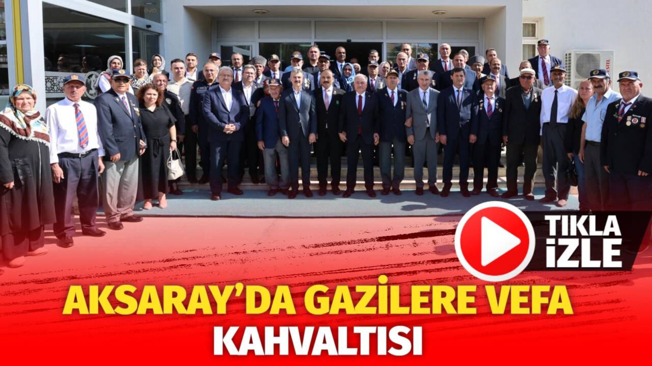 Aksaray Valisi Mehmet Ali Kumbuzoğlu; 19 Eylül Gaziler Günü sebebiyle