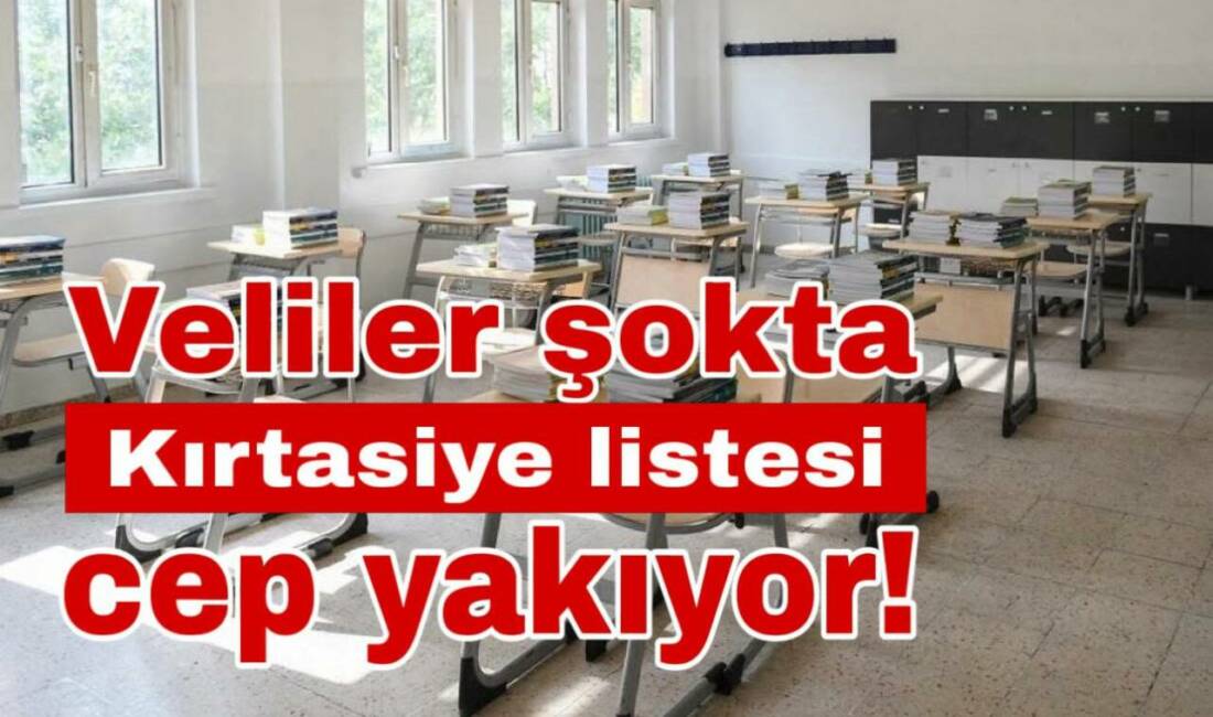 Velilere verilen uzun kırtasiye listesi 7 bin TL’yi buluyor. Anneler,