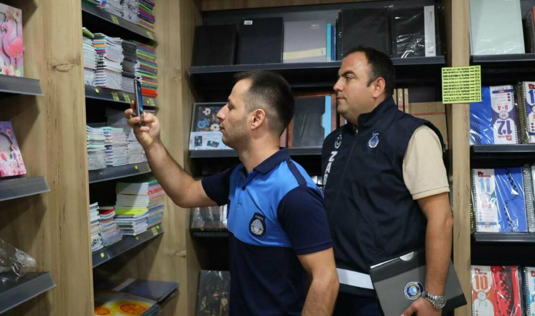 Aksaray Belediyesi Zabıta Müdürlüğü ekipleri, kırtasiyelerde kapsamlı fiyat denetimi yapmak