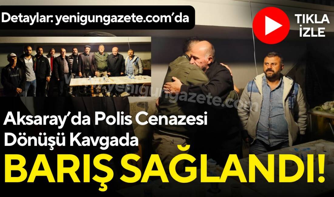 Polis memurunun cenazesi dönüşünde yol vermeme nedeni ile yaşanan sopalı