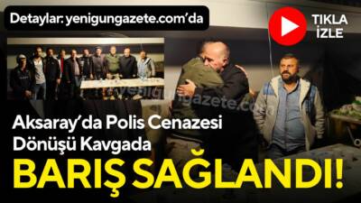 Polis memurunun cenazesi dönüşünde yol vermeme nedeni ile yaşanan sopalı