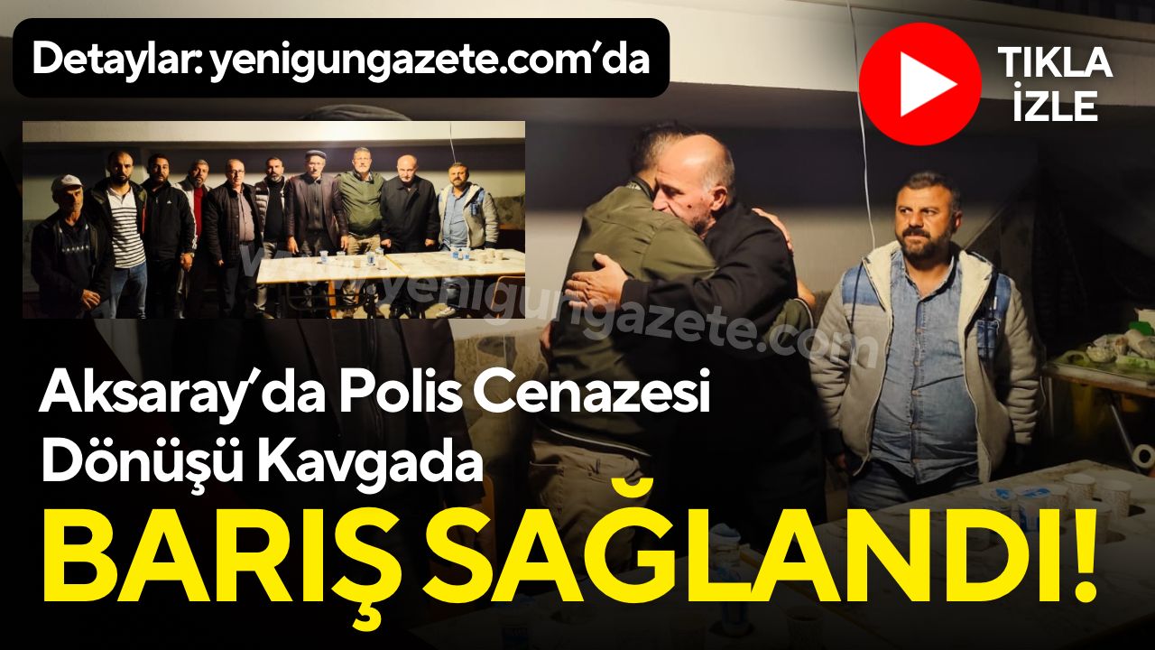 Polis memurunun cenazesi dönüşünde yol vermeme nedeni ile yaşanan sopalı