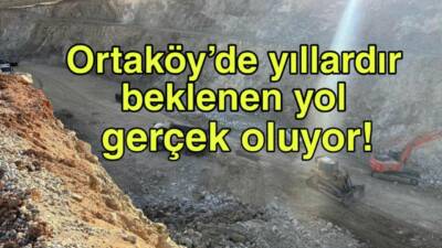 AK Parti heyeti, Ortaköy Çevre Yolu şantiyesini ziyaret ederek devam