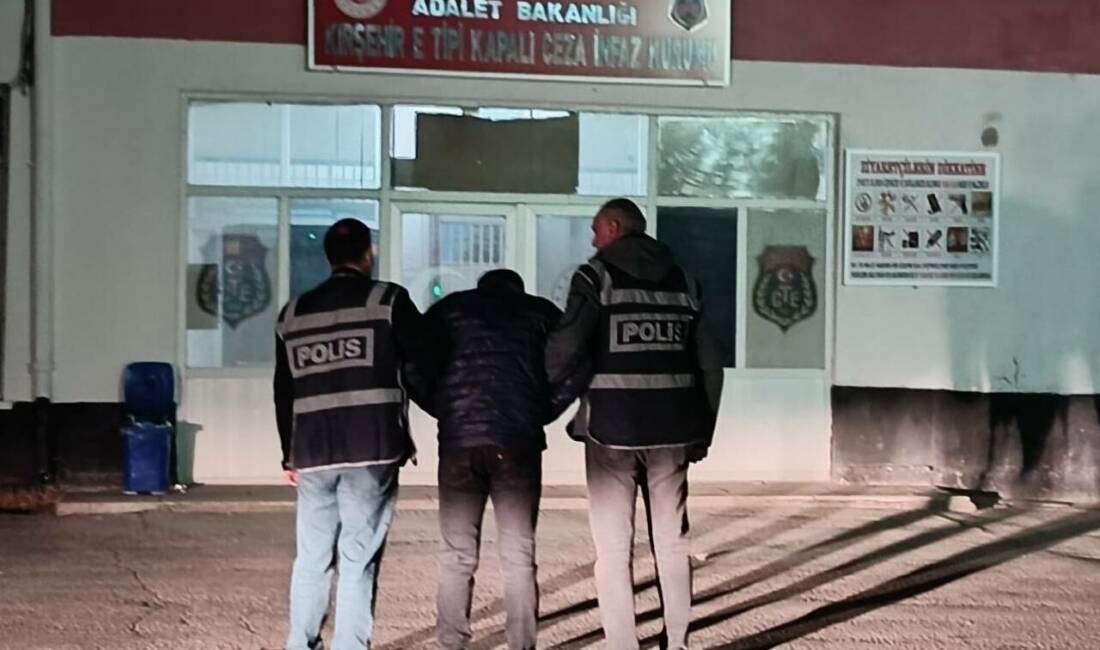 Kırşehir'de İl Emniyet Müdürlüğü  ekipleri tarafından çeşitli suçlardan haklarında kesinleşmiş