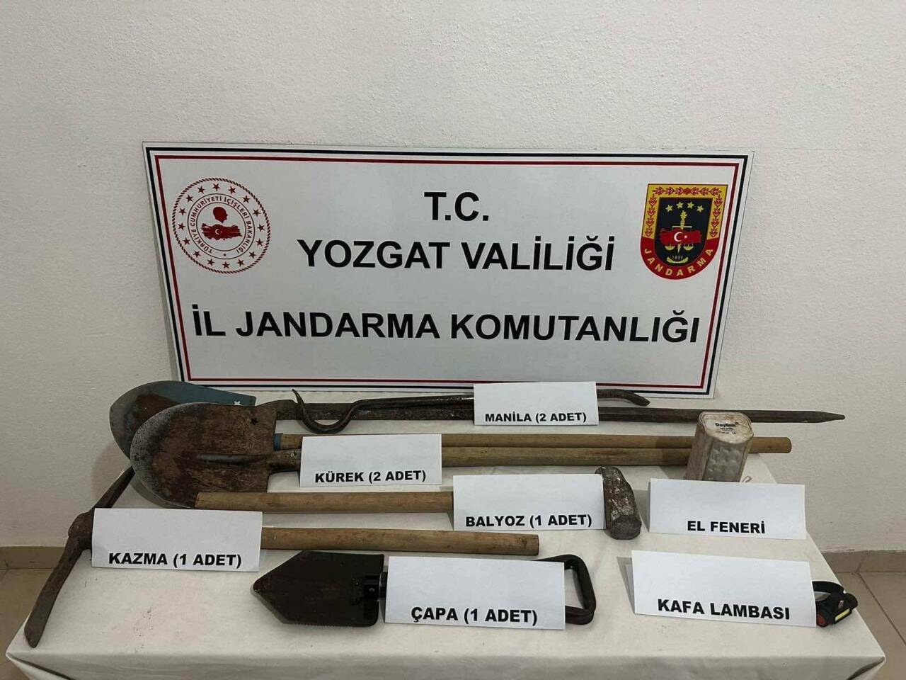 Yozgat'ın Kadışehri ilçesinde İl Jandarma Komutanlığı ekiplerinin düzenlediği operasyonda izinsiz