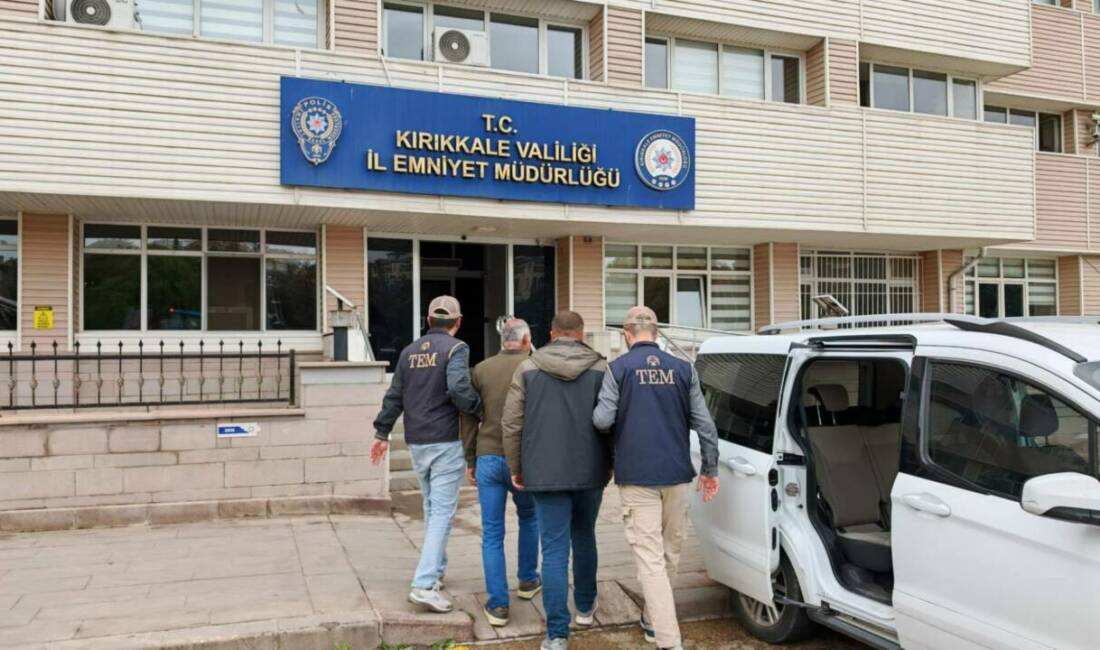 Kırıkkale'de İl Emniyet Müdürlüğü tarafından yapılan terör örgütü DEAŞ'a yönelik