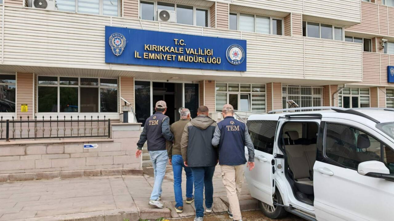 Kırıkkale'de İl Emniyet Müdürlüğü tarafından yapılan terör örgütü DEAŞ'a yönelik