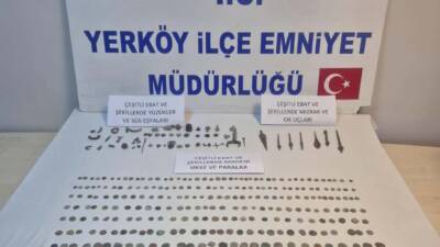 Yozgat'ın Yerköy ilçesinde Emniyet Müdürlüğü tarafından düzenlenen operasyonda çeşitli dönemlere