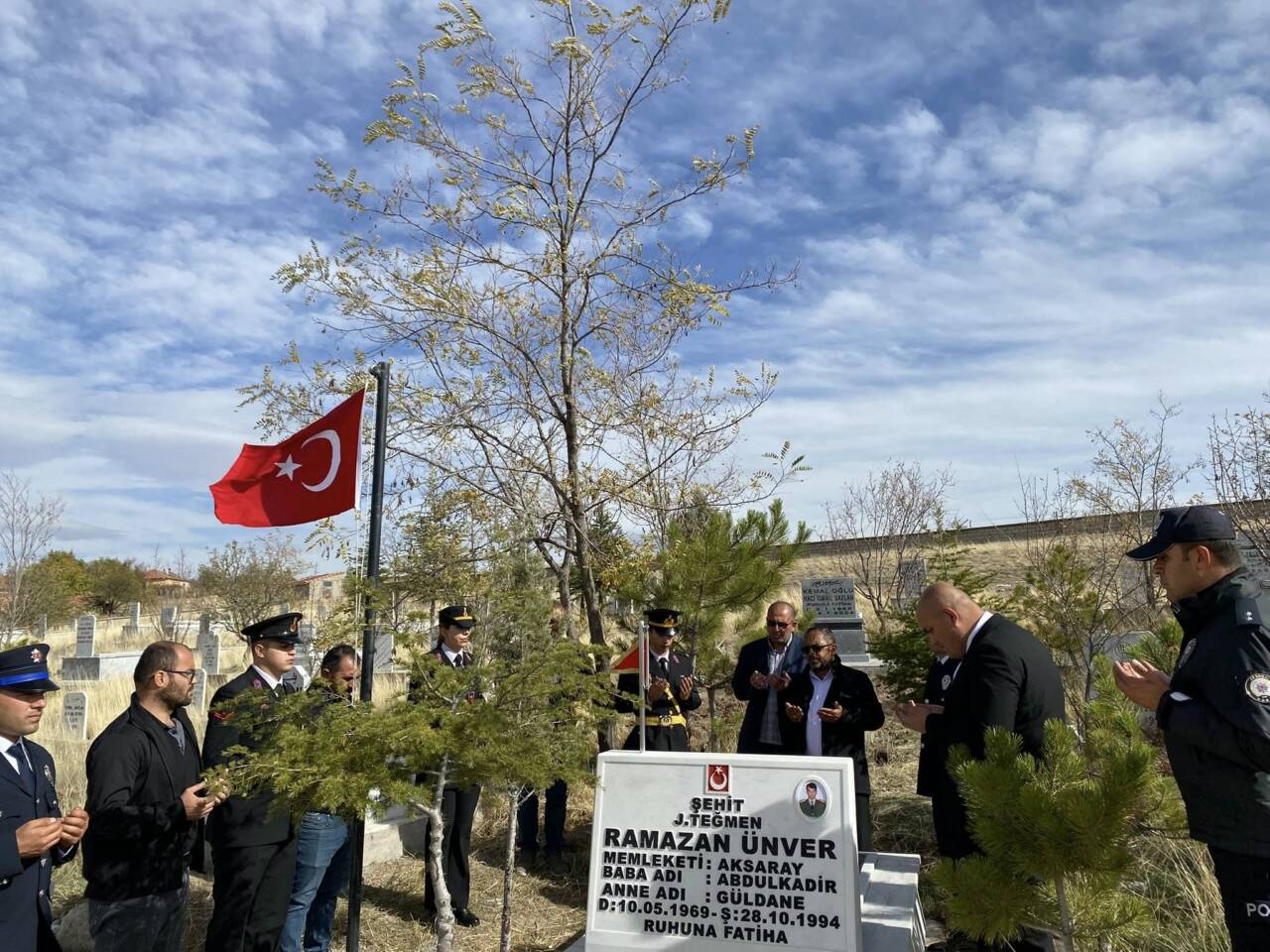 Ağaçören Kaymakamlığı tarafından, Şehit Jandarma Teğmen Ramazan Ünver’in şehadet yıldönümü