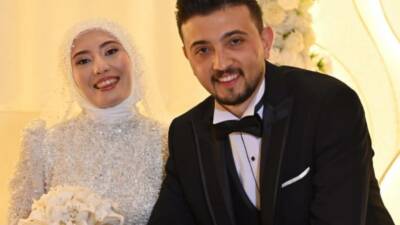 Aksaray’ın sevilen ailelerinden Dağdelen ve Özata ailelerinin evlatları Hatice ile