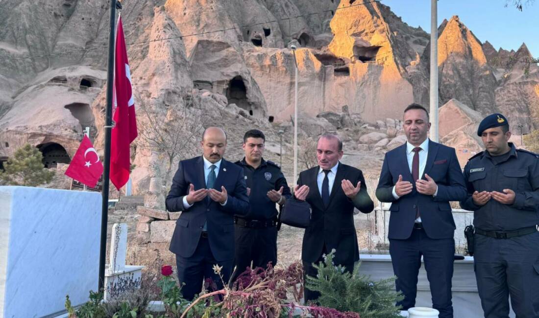 Güzelyurt Kaymakamı Süleyman Arat, ilçe protokolüyle birlikte şehit ailelerini ziyaret