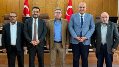 Aksaray İl Genel Meclis Başkanı Latif Ağır, Ağaçören Kaymakamı Metin