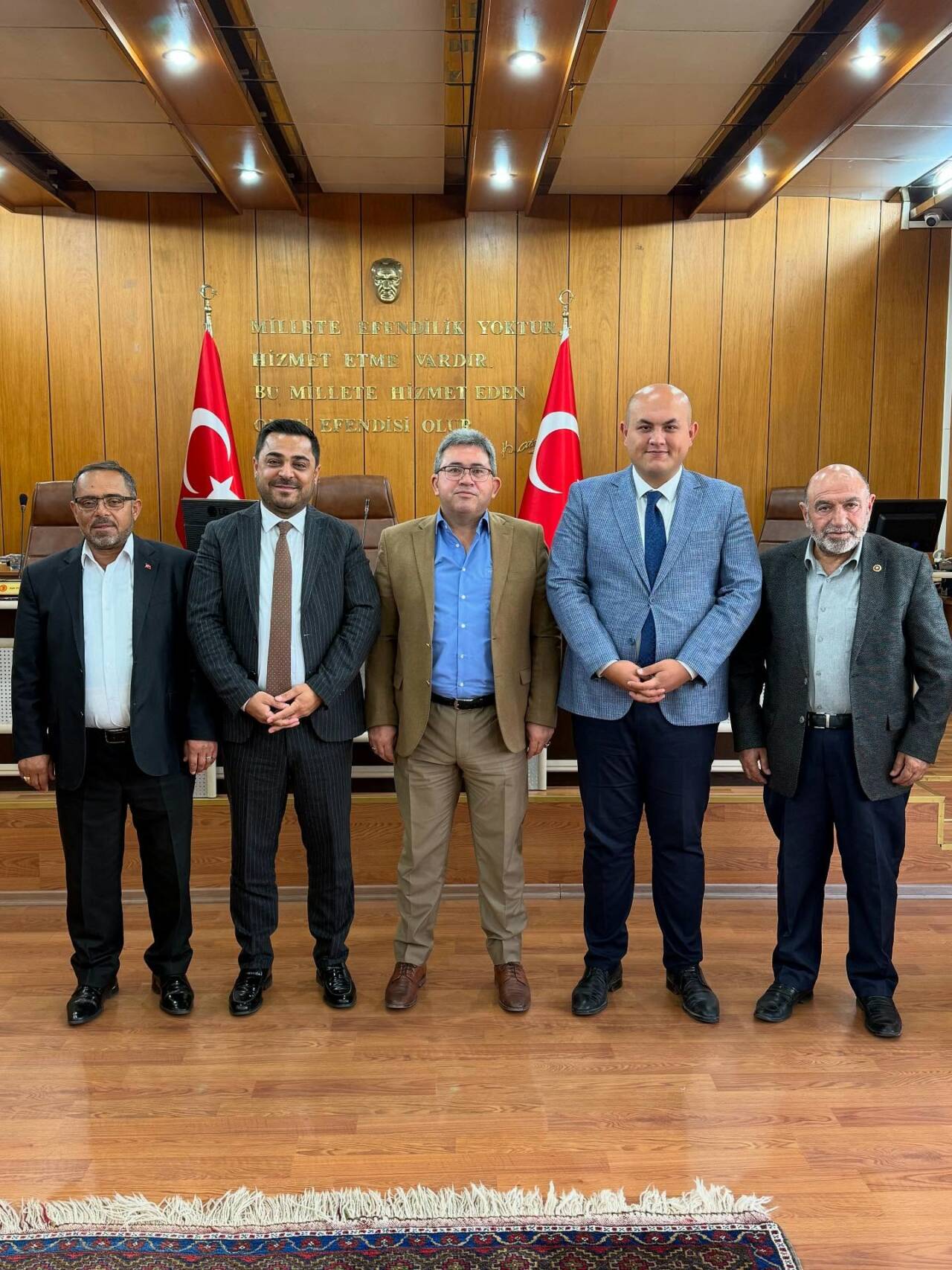 Aksaray İl Genel Meclis Başkanı Latif Ağır, Ağaçören Kaymakamı Metin