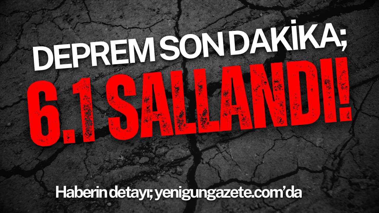 AFAD, merkez üssü Balıkesir’in Sındırgı ilçesi olan 6.1 büyüklüğündeki depremin