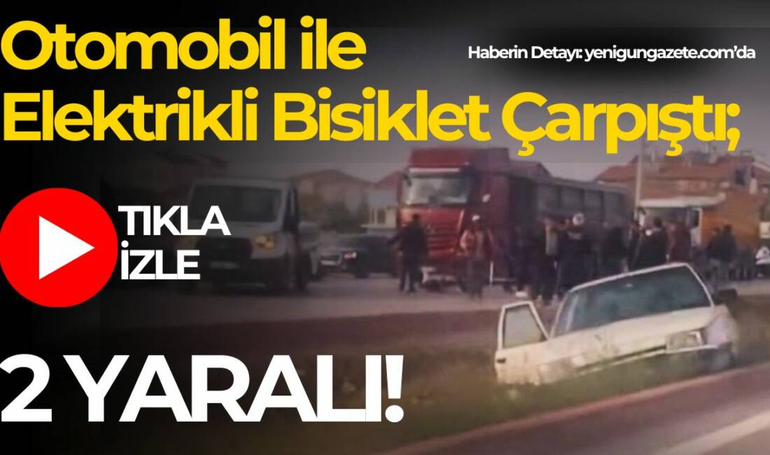 Yavuz Sultan Selim Mahallesi’nde otomobil ile elektrikli motosikletin çarpışması sonucu