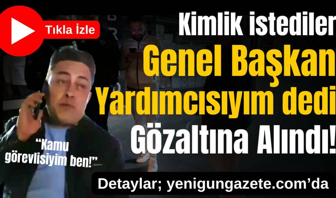 Aksaray’da kimlik kontrolüne takılan şahıs, “Ben partinin genel başkan yardımcısıyım”