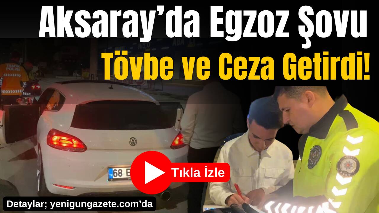 Egzoz patlatırken yakalanan sürücüye 11 bin 434 TL ceza kesildi.