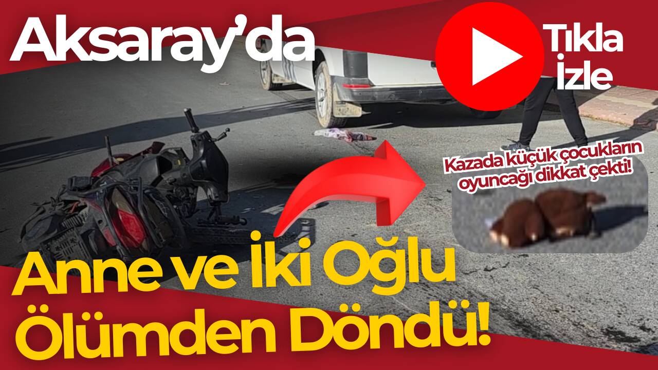Eskil’de kamyonetle motosiklet çarpıştı. Anne ve iki küçük oğlu ağır