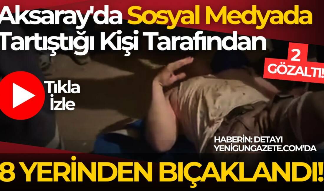 Kılıçaslan Parkı’nda 44 yaşındaki adamı 8 yerinden bıçaklayan 2 kişi,