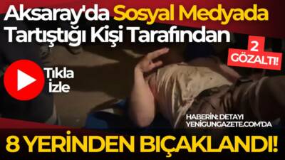 Kılıçaslan Parkı’nda 44 yaşındaki adamı 8 yerinden bıçaklayan 2 kişi,