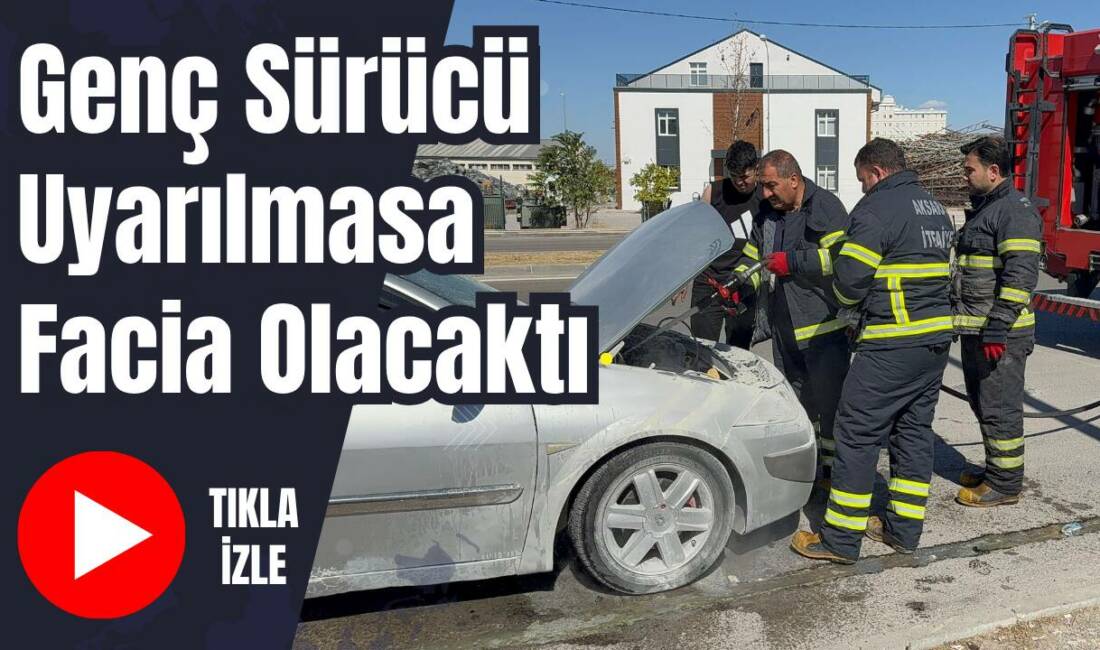 Aksaray’da seyir halindeyken alev alan otomobil paniğe neden oldu. Yangın,