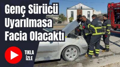 Aksaray’da seyir halindeyken alev alan otomobil paniğe neden oldu. Yangın,