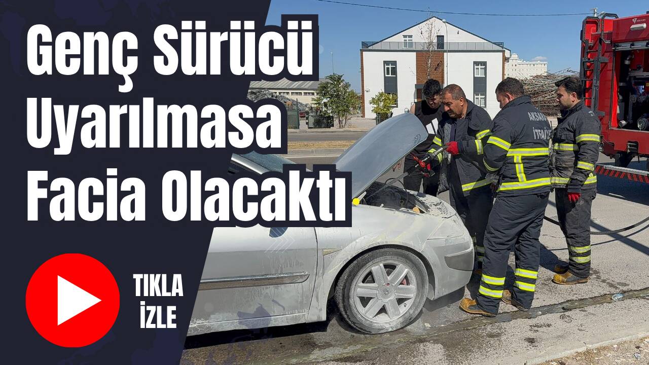 Aksaray’da seyir halindeyken alev alan otomobil paniğe neden oldu. Yangın,
