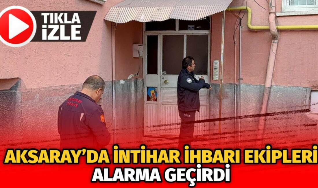 Taşpazar Mahallesi’nde intihar ihbarı üzerine olay yerine giden ekipler, kadının