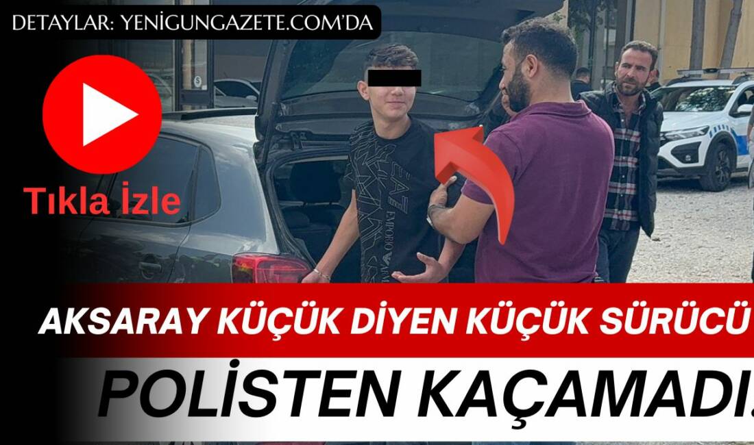 Yaklaşık 20 dakikalık kovalamaca sonrası yakalanan 14 yaşındaki sürücü tehditler