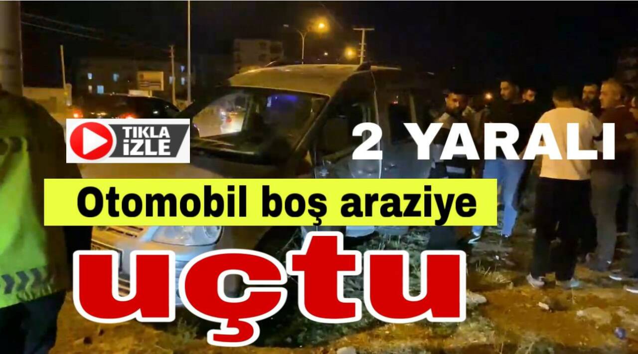 Yavuz Sultan Selim Mahallesi’nde kontrolden çıkan otomobil boş araziye uçtu,